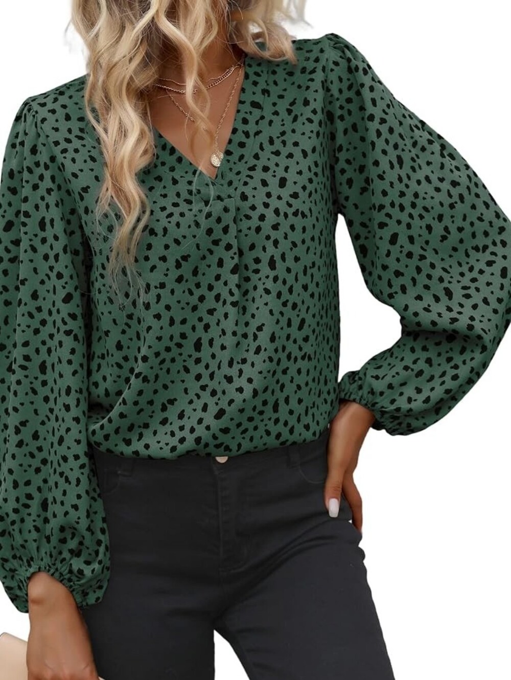 V-Neck Blouse Balloon Sleeve 3X NWT